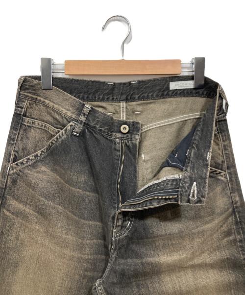 ENCOMING（インカミング）ENCOMING (インカミング) クラッシュリペアデニムパンツ /  SLASHED DENIM TROUSER グレー サイズ:W32（81.0cm）の古着・服飾アイテム