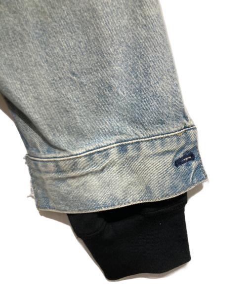 JUNYA WATANABE MAN（ジュンヤワタナベマン）JUNYA WATANABE MAN (ジュンヤワタナベマン) LEVI'S (リーバイス) Wネームデニムジャケット ブラック×ブルー サイズ:M 未使用品の古着・服飾アイテム