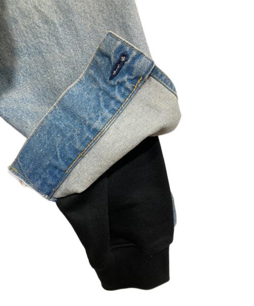 JUNYA WATANABE MAN（ジュンヤワタナベマン）JUNYA WATANABE MAN (ジュンヤワタナベマン) LEVI'S (リーバイス) Wネームデニムジャケット ブラック×ブルー サイズ:M 未使用品の古着・服飾アイテム