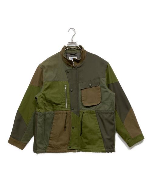 KUON（クオン）KUON (クオン) パッチワークジャケット / Tonal Patchwork Jacket グリーン サイズ:サイズ表記なしの古着・服飾アイテム