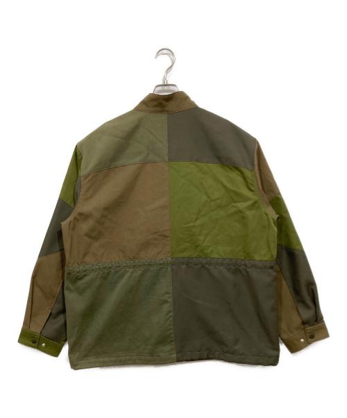 KUON（クオン）KUON (クオン) パッチワークジャケット / Tonal Patchwork Jacket グリーン サイズ:サイズ表記なしの古着・服飾アイテム