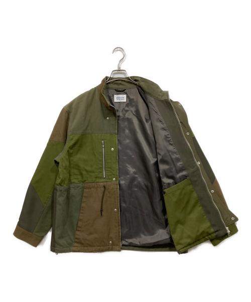 KUON（クオン）KUON (クオン) パッチワークジャケット / Tonal Patchwork Jacket グリーン サイズ:サイズ表記なしの古着・服飾アイテム