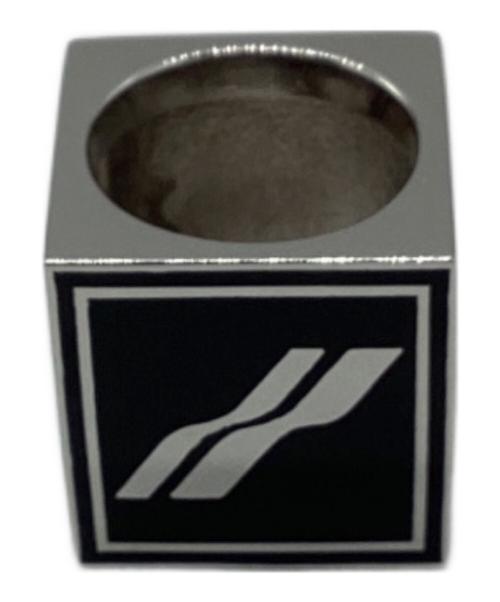 WE11DONE（ウェルダン）WE11DONE (ウェルダン) スクエアロゴダイスリング ブラック サイズ:14号の古着・服飾アイテム