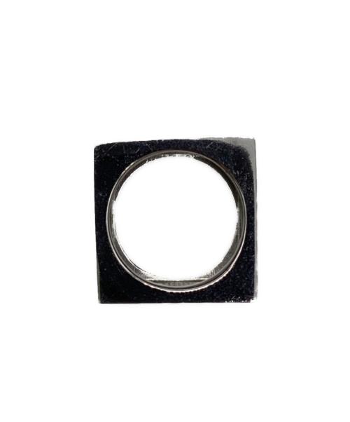 WE11DONE（ウェルダン）WE11DONE (ウェルダン) スクエアロゴダイスリング ブラック サイズ:14号の古着・服飾アイテム