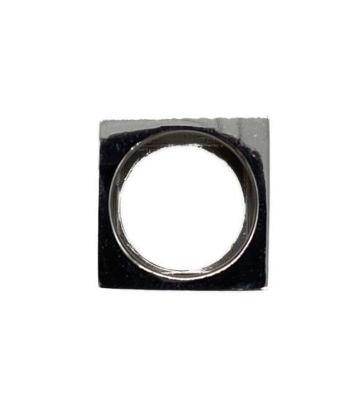 WE11DONE（ウェルダン）WE11DONE (ウェルダン) スクエアロゴダイスリング ブラック サイズ:14号の古着・服飾アイテム