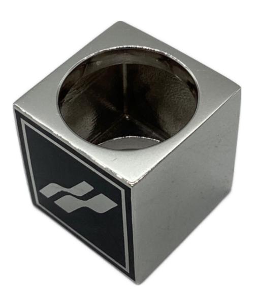 WE11DONE（ウェルダン）WE11DONE (ウェルダン) スクエアロゴダイスリング ブラック サイズ:14号の古着・服飾アイテム