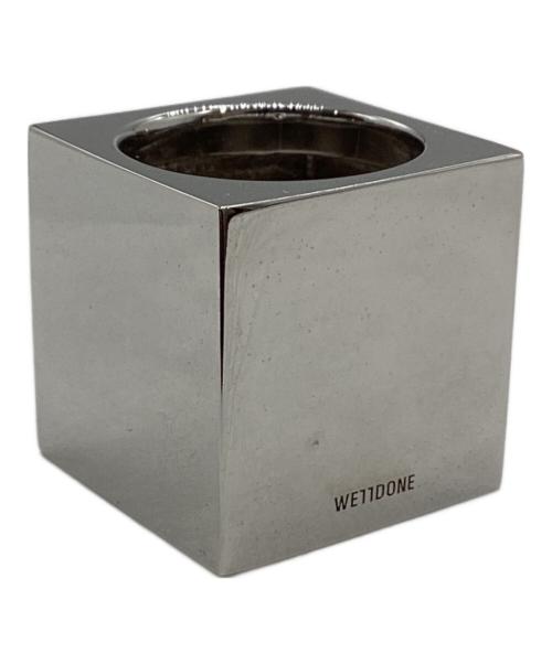 WE11DONE（ウェルダン）WE11DONE (ウェルダン) スクエアロゴダイスリング ブラック サイズ:14号の古着・服飾アイテム