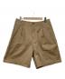 KUON（クオン）の古着「ショートパンツ」｜ベージュ