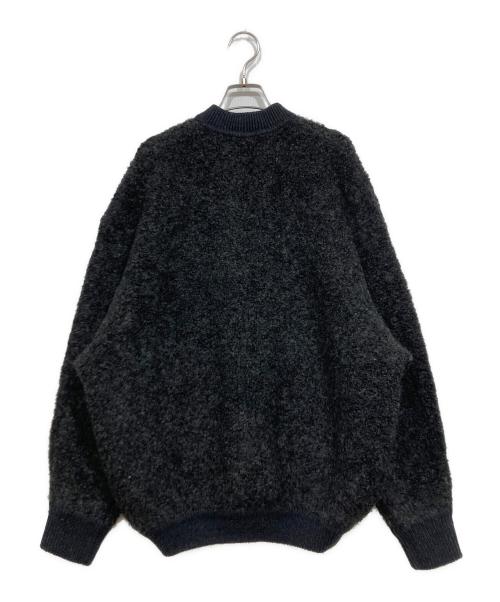 23区（ニジュウサンク）23区 (ニジュウサンク) ウールアルパカニットジャケット グレー サイズ:Mの古着・服飾アイテム