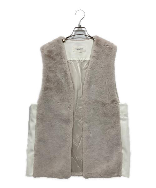 ESLOW（エスロー）ESLOW (エスロー) フェイクファーベスト ベージュ サイズ:Freeの古着・服飾アイテム