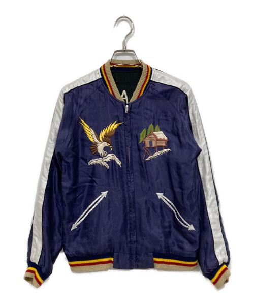 BEAMS BOY（ビームスボーイ）BEAMS BOY (ビームスボーイ) 東洋エンタープライズ (トウヨウエンタープライズ) ALASKA リバーシブルスカジャン ネイビー サイズ:サイズ表記なしの古着・服飾アイテム