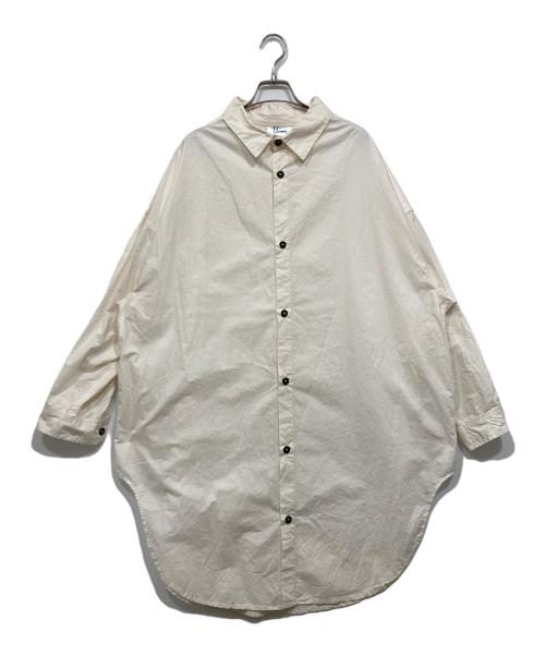 Yarmo（ヤーモ）Yarmo (ヤーモ) オーバーサイズシャツ アイボリー サイズ:Fの古着・服飾アイテム