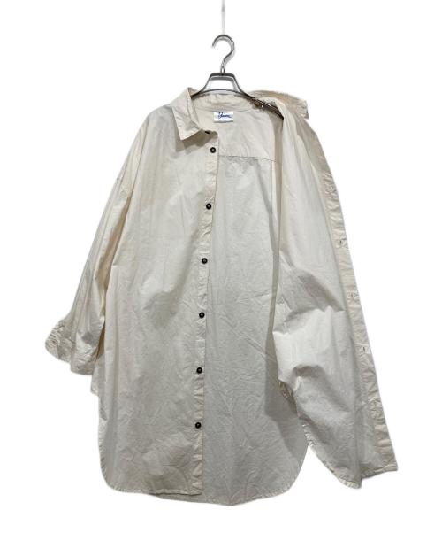 Yarmo（ヤーモ）Yarmo (ヤーモ) オーバーサイズシャツ アイボリー サイズ:Fの古着・服飾アイテム