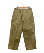 sancaサンカ）の古着「チノパン / TC TWILL WIDE TROUSERS」｜ベージュ