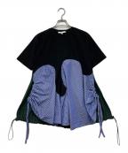 UN3D.アンスリード）の古着「WAVE LINE T-SH/ウェーブラインティーシャツ」｜ブラック