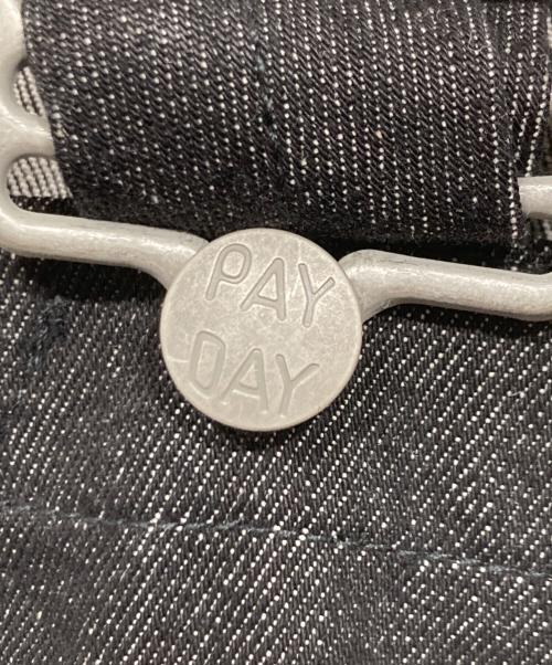PAY DAY（ペイデイ）PAY DAY (ペイデイ) デニムサロペット ブラック サイズ:36の古着・服飾アイテム
