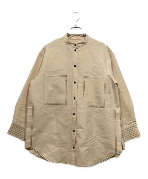 Ameri（アメリ）Ameri (アメリ) BRIGHT OVER SHIRT ベージュ サイズ:Freeの古着・服飾アイテム