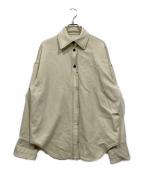 TODAYFULトゥデイフル）の古着「ウールステッチシャツ」｜ベージュ