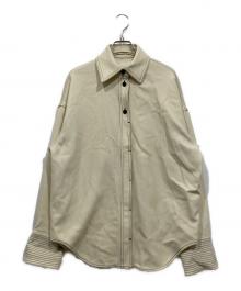 TODAYFUL（トゥデイフル）の古着「ウールステッチシャツ」｜ベージュ