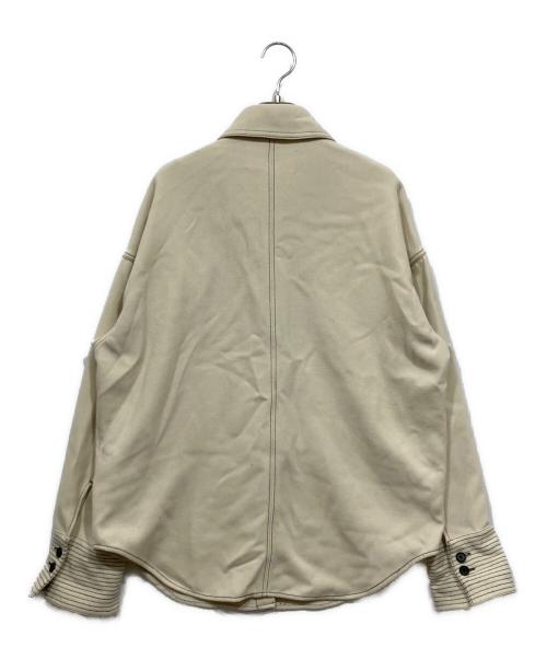 TODAYFUL（トゥデイフル）TODAYFUL (トゥデイフル) ウールステッチシャツ ベージュ サイズ:Freeの古着・服飾アイテム