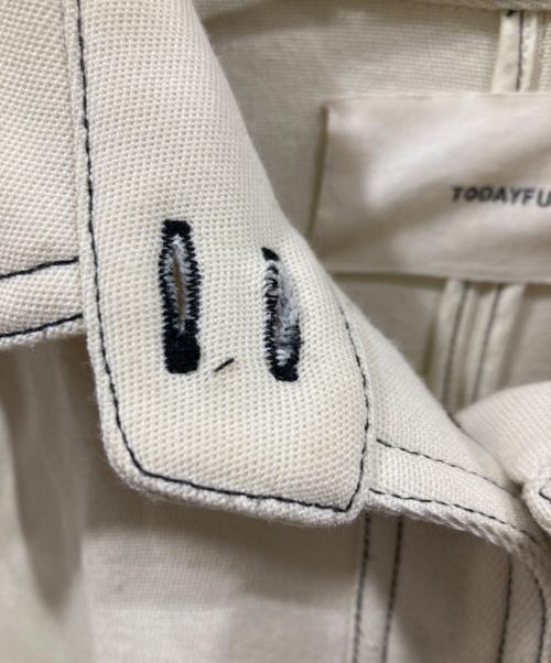 TODAYFUL（トゥデイフル）TODAYFUL (トゥデイフル) ウールステッチシャツ ベージュ サイズ:Freeの古着・服飾アイテム