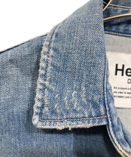 Healthy DENIM（ヘルシーデニム）Healthy DENIM (ヘルシーデニム) Almondスーパービッグデニムシャツ ブルー サイズ:1の古着・服飾アイテム