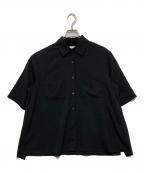 MANOFマノフ）の古着「BACK LAYER SHIRT」｜ブラック