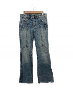 中古・古着通販】ZARA (ザラ) デニムカーゴパンツ インディゴ サイズ
