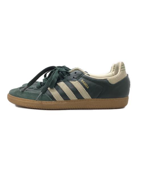 adidas（アディダス）adidas (アディダス) ローカットスニーカー  SAMBA グリーン サイズ:24.5cmの古着・服飾アイテム