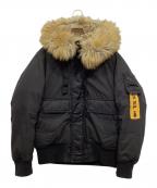 DIESELディーゼル）の古着「フェイクファー中綿ジャケット」｜ブラック