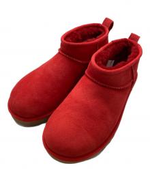 UGG（アグ）の古着「ムートンブーツ / Classic Ultra Mini」｜レッド