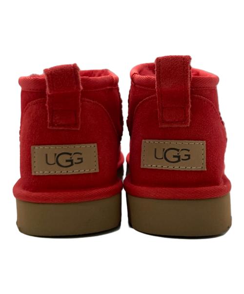 UGG（アグ）UGG (アグ) ムートンブーツ / Classic Ultra Mini レッド サイズ:24㎝の古着・服飾アイテム