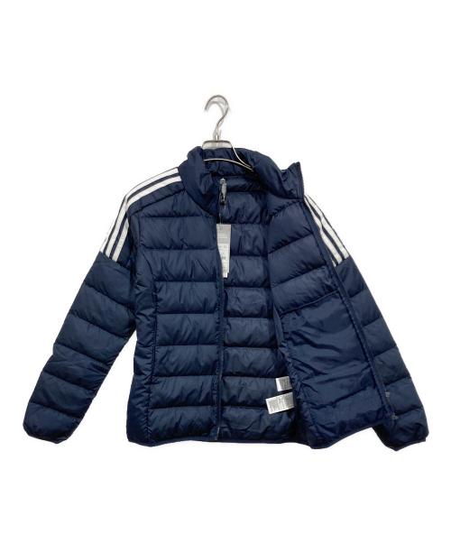 adidas（アディダス）adidas (アディダス) ダウンジャケット ネイビー サイズ:M 未使用品の古着・服飾アイテム