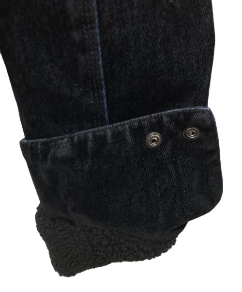 OPENING act（オープニングアクト）OPENING ACT (オープニングアクト) ベロアデニムワークジップ裏ボアジャケット ネイビー サイズ:Lの古着・服飾アイテム