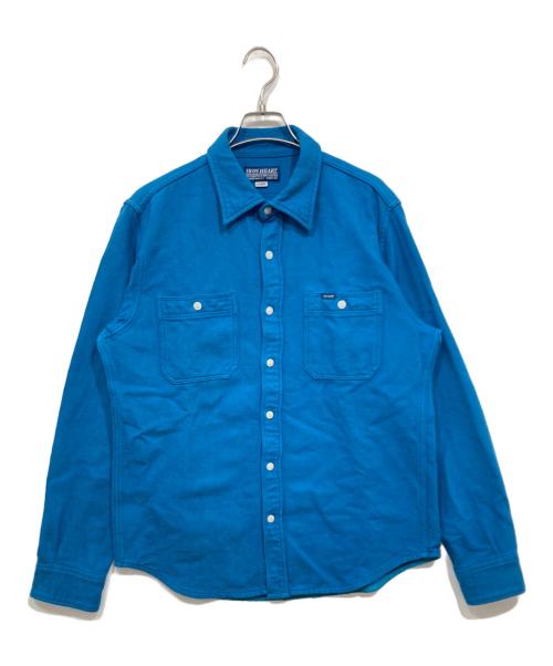 IRON HEART（アイアンハート）IRON HEART (アイアンハート) ワークシャツ ブルー サイズ:LLの古着・服飾アイテム