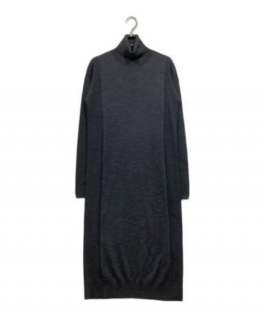 中古・古着通販】theory (セオリー) ニットワンピース グレー サイズ:S