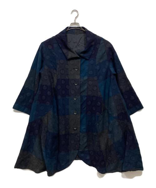 慈雨（ジウ）慈雨 (ジウ) コート ネイビー サイズ:40の古着・服飾アイテム