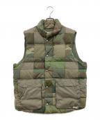 Denim & Supply Ralph Laurenデニム＆サプライ ラルフローレン）の古着「カモフラパチワークダウンベスト」｜オリーブ