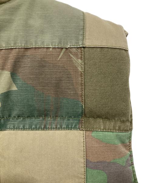 Denim & Supply Ralph Lauren（デニム＆サプライ ラルフローレン）Denim & Supply Ralph Lauren (デニム＆サプライ ラルフローレン) カモフラパチワークダウンベスト オリーブ サイズ:Mの古着・服飾アイテム