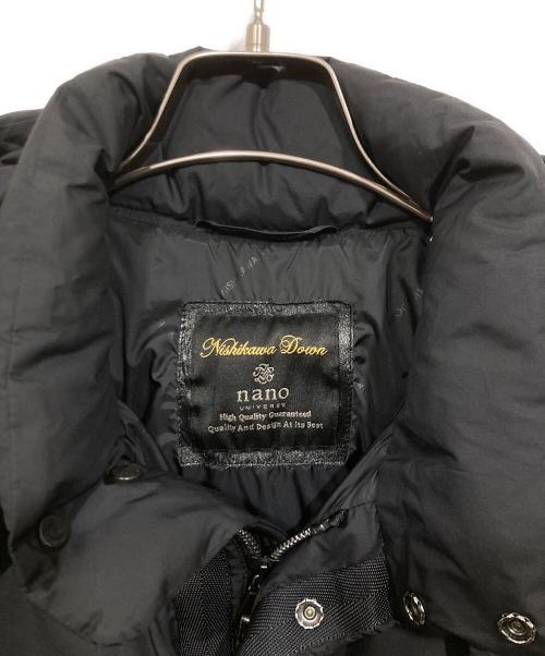 nano・universe（ナノ・ユニバース）nano・universe (ナノ・ユニバース) 西川ダウン ナイロンG2ジャケット ブラック サイズ:Mの古着・服飾アイテム