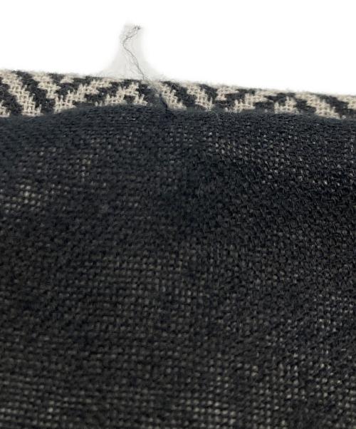 Paul Stuart（ポールスチュアート）Paul Stuart (ポールスチュアート) リバーシブルカシミヤマフラー ブラックの古着・服飾アイテム