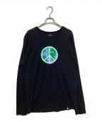 stussyステューシー）の古着「ロングスリーブカットソー」｜ブラック
