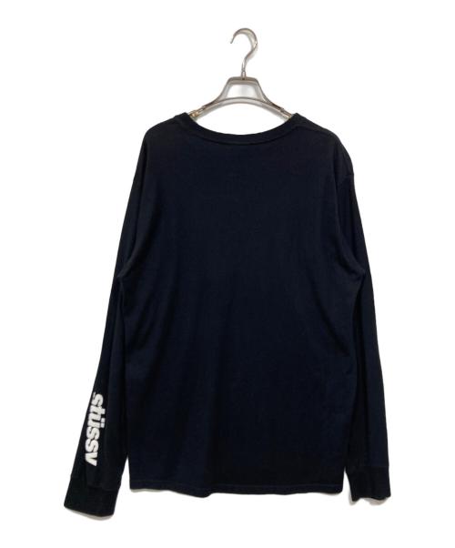 stussy（ステューシー）stussy (ステューシー) ロングスリーブカットソー ブラック サイズ:Mの古着・服飾アイテム