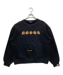 A BATHING APE（ア ベイシング エイプ）の古着「BABY MILO プリントクルーネックスウェット」｜ブラック