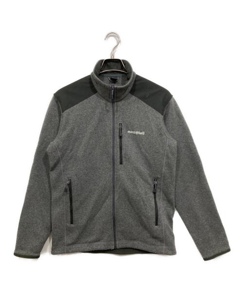 mont-bell（モンベル）mont-bell (モンベル) クリマプラス ニットジャケット グレー サイズ:Mの古着・服飾アイテム