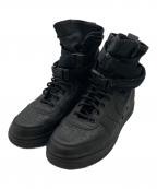 NIKEナイキ）の古着「ハイカットスニーカー / Nike Spacial Field Air Force 1 High "Triple Black"」｜ブラック