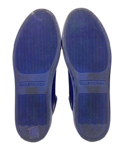 BALENCIAGA（バレンシアガ）BALENCIAGA (バレンシアガ) レザーハイカットスニーカー ネイビー サイズ:41の古着・服飾アイテム