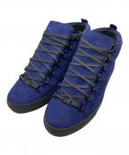 BALENCIAGAバレンシアガ）の古着「スウェード ミッドカットスニーカー」｜ネイビー