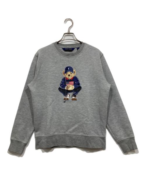 POLO GOLF（ポロ ゴルフ）POLO GOLF (ポロ ゴルフ) ポロベアプリントスウェット グレー サイズ:Sの古着・服飾アイテム