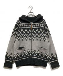MILK FED.（ミルクフェド）の古着「COWICHAN KNIT JACKET」｜グレー